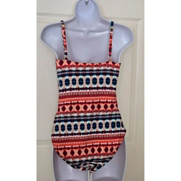 La Blanca Lined One Piece multicolor Swimsuit Size 10 - Picture 3 of 7